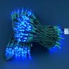 YULETIME 200 Blue Christmas Lights, Pack of 2 Sets 33 ft 100 Count Incandescent-Like LED String Lights (Blue) view 3
