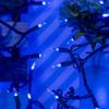 YULETIME 200 Blue Christmas Lights, Pack of 2 Sets 33 ft 100 Count Incandescent-Like LED String Lights (Blue) view 4