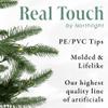 Real Touch Pre-Lit Canyon Pine Mixed Artificial Christmas Wreath - 48" - Clear Lights view 4