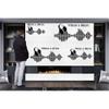 DEKADRON Metal Wall Decor, Rhythm of the Music, Music Wall Art, Music Decor, Music Lover Gift, Home Living Room Decoration, Wall Hangings (46" W x 22" H / 118x56cm) view 2