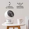 IRIS USA WOOZOO Air Circulator Fan with Remote, Oscillating, 5 Speeds, Quiet Motor, Small Fan for Bedroom, Office, Dorm, White view 3