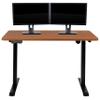 Flash Furniture Tanner Electric Height Adjustable Standing Desk - Table Top 48" Wide - 24" Deep (Mahogany) view 3