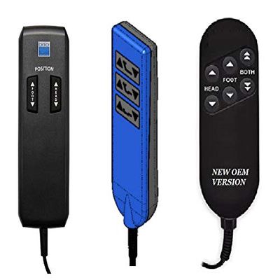 Wired Remote for Adjustable Bed Compatible with Leggett and Platt Brio or Swing Line 30 Series (New Black Version)