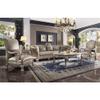 Acme Dresden Accent Chair in Vintage Bone White and PU view 2