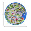 Champion Rugs Kids/Baby Room/Daycare/Classroom/Playroom Kids Race Car Tracks Racing and Toys Driving Fun City Town Road Map Non-Slip Area Rug - Have Fun and Play Safely (8 Feet X 8 Feet Round) view 2