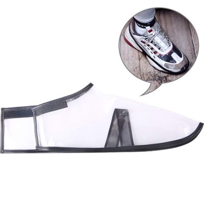 Kelendle 1 Pair Adjustable Waterproof PVC Barber Shoe Cover Folding Hair Stylist Shoes Protector Cover Hairdressing Foot Cover Dustproof for Hair Salon (S)