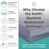 NAMC Bariatric Water Resistant/Incontinence Mattress with Durable Vinyl Cover - Full view 3