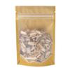 100 Translucent/Gold Poly Resealable Stand Up Heat Sealable Reusable Pouch (4" x 6", Translucent/Gold) view 2