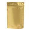 100 Translucent/Gold Poly Resealable Stand Up Heat Sealable Reusable Pouch (4" x 6", Translucent/Gold) view 3