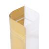 100 Translucent/Gold Poly Resealable Stand Up Heat Sealable Reusable Pouch (4" x 6", Translucent/Gold) view 4