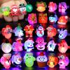 FLY2SKY Christmas Party Favors 25Pcs 3D LED Finger Lights for Kid & Adults Toys Light Up Rings Stocking Stuffers Party Favors Assorted Styles Gift Package No-Repeat Non Candy Gift New Version view 1