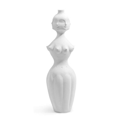 Bust Handmade Sculptures Sculptures Statues Ornaments Figurine Collectible Figurines Figurine Animal Statue Ornaments White Nordic Ceramic Pot Flower Pots 3D Face Design Vase Flower Planter Pots Pl