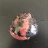 G.I.I. Natural Untreated Rhodonite Egg Crystal Mineral, Reiki Energy, Healing Stone, Collection, Madagascar, 60X44mm view 3