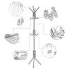 ZSH Standing Coat Rack, 3-Layer 11 Hook Freestanding Coat and Hat Rack for Living Room and Bedroom Garage Entrance Hall Office Closet, 2 Colors (Color : A) view 3
