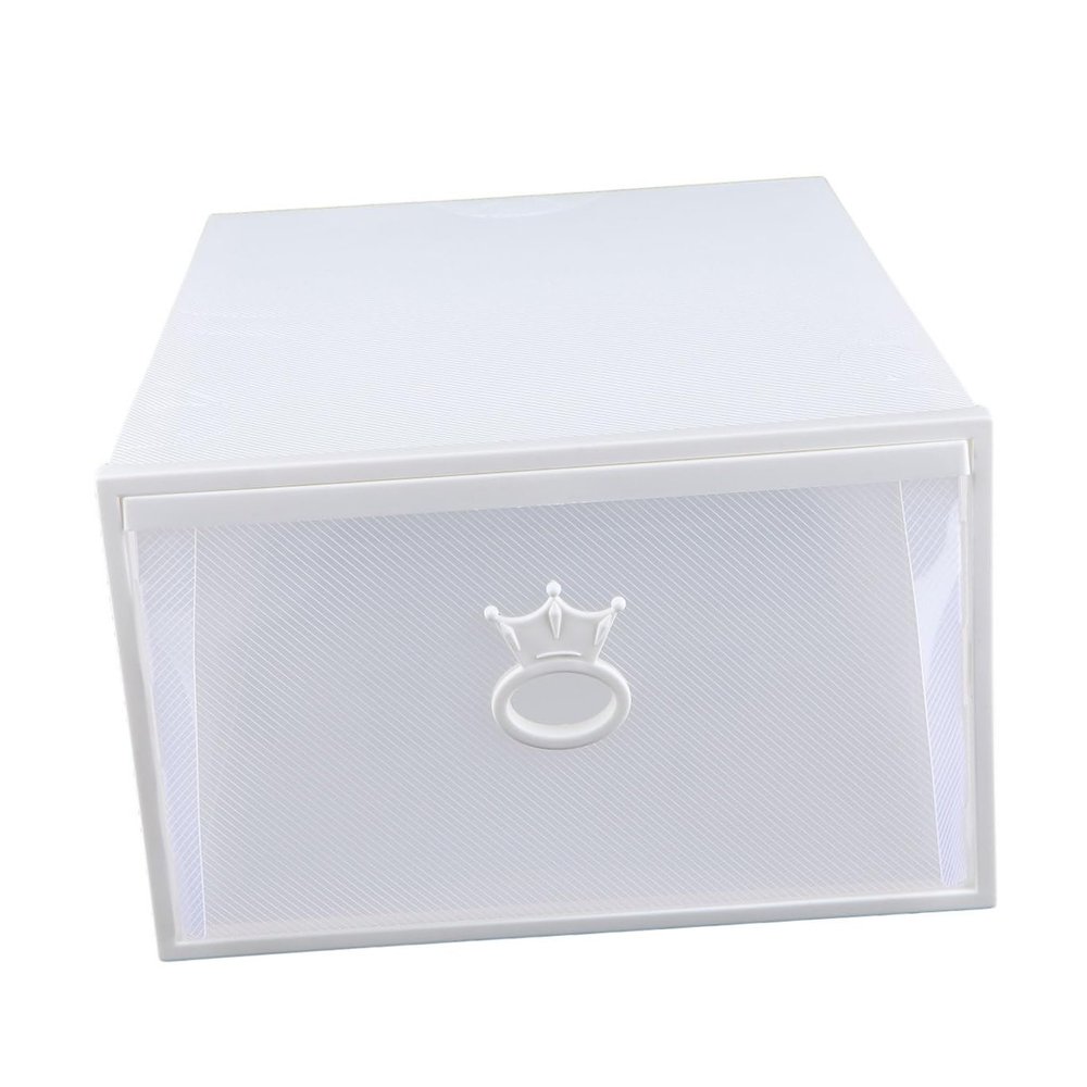 Cabilock Holder Transparent Window Portable Storage Box for Sneakers Thicken Plastic Organizer Easy Access Shoe Container for Closet and Home