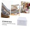 Cabilock Holder Transparent Window Portable Storage Box for Sneakers Thicken Plastic Organizer Easy Access Shoe Container for Closet and Home view 4
