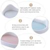 3pcs Cat Shape Wall-Mounted Soap Dish Creative Soap Holder Drainage Removable Storage Rack for Bathroom and Kitchen Random Colors and Adorable Design view 3