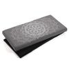 SuskaRegalos- Grey Folding Chest with Mandala - Material: Linen - Measurements: 76.5 x 38 x 37.5 cm view 3