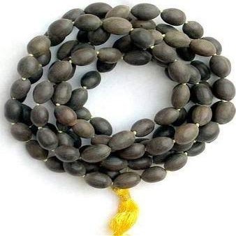 ELITE GEMS KAMAL GATTA (LOTUS SEEDS) PRAYER ROSARY JAPAMALA - LAKSHMI PUJA SMALL MALA BLACK