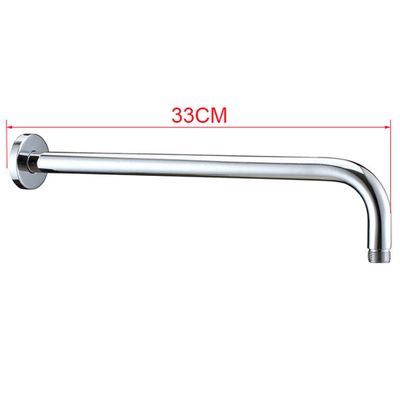 Luxury Wall Mounted L Shape 1/2 Thread 33cm to 53cm Length of 304 Stainless Steel Shower Arm,33cm