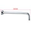 Luxury Wall Mounted L Shape 1/2 Thread 33cm to 53cm Length of 304 Stainless Steel Shower Arm,33cm view 1