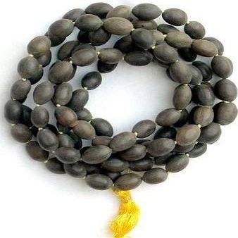 ELITE GEMS KAMAL GATTA (LOTUS SEEDS) PRAYER ROSARY JAPAMALA - LAKSHMI PUJA SMALL MALA BLACK