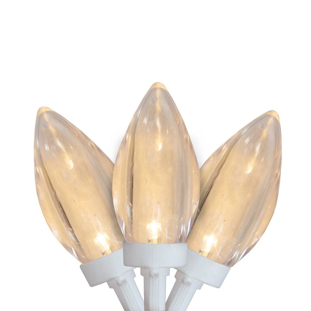 Northlight LED C9 Commercial Length Christmas Lights - Warm White - 41' White Wire - 100ct