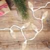 LED Faceted C9 Christmas Lights - Warm White - 41' White Wire - 100ct view 2