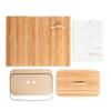 Double-Lattice Bamboo Folding Basket Body with Cover Wood Color Slim Laundry Baskets Dirty Laundry Hamper Basket Home Corner Bin MITPATY view 3