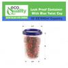 [60 PACK] 32 oz Twist Top Storage Deli Containers - Airtight Reusable Plastic Food Storage Canisters with Twist & Seal Lids, Leak-Proof - Meal Prep, Lunch, Togo, Stackable, BPA-Free Snack Containers view 3