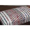 LR Home Multicolor Handmade Upholstered Bench for Bedroom End of Bed | Striped Modern Accent Bench for Living Room, Bedroom, or Entryway Seating | Long Rectangle Sitting Bench | 47" W x 16" D x 18" H view 4