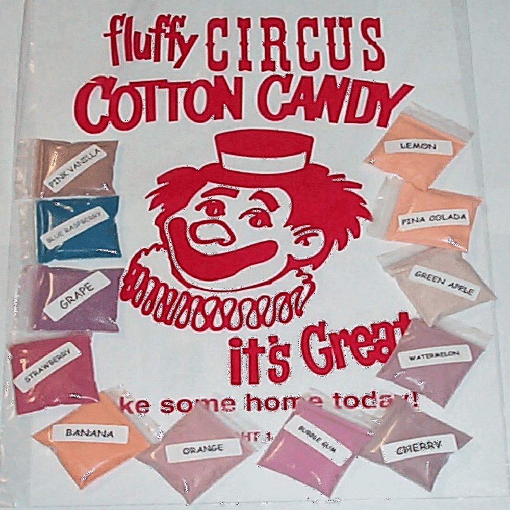 All 15 Cotton Candy Flavor Mix w/Sugar Flavoring FLOSSINE Flavored Fairy Floss