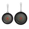 Tefal x Jamie Oliver Nonstick Coated Stainless Steel Pans 9.5" & 11", Induction Compatible, Oven Safe up to 500F, Chef's Stainless Steel Skillet, Frying Pan, Silver view 2
