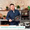 Tefal x Jamie Oliver Nonstick Coated Stainless Steel Pans 9.5" & 11", Induction Compatible, Oven Safe up to 500F, Chef's Stainless Steel Skillet, Frying Pan, Silver view 4