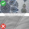 Twin size Daybed Quilted Cover Set, 6-Piece Quilt Bedding easy care, Blue view 2