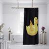 OERJU 72x84inch Yellow Duckling Shower Curtain Cute Cartoon Toy Kids Style Black Waterproof Fabric Polyester Bathromm Curtain Decoration Bath Accessories Washable Durable with Hooks view 2