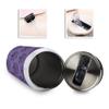 10oz Stainless Steel Tumbler with Lid & Straw-Double Wall Vacuum Insulated Travel Mug,Halloween Decor Ghost Face Purple Pattern Water Bottle Coffee Beverage Drinks Cup for Adults Kids view 3