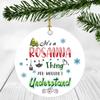 2020 Christmas Ornament Quarantine  It's a Rosanna Thing I Wouldn't Understand - Elegant Decoration Suitable For Indoors And Outdoors, Ornament 3" Plastic Circle With Name Rosanna view 1