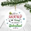 2020 Christmas Ornament Quarantine  It's a Gerald Thing I Wouldn't Understand - Elegant Decoration Suitable For Indoors And Outdoors, Ornament 3" Plastic Circle With Name Gerald view 1