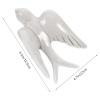 BESPORTBLE Ceramic Wall Mount Hanging Swallows Nordic Decorative Hanging Ornaments for Home Wall Decor view 3