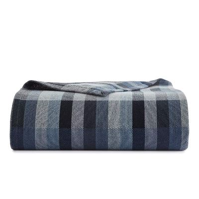 HNU 1 Piece Cabin Lodge Cottage Mid-Century Modern Style King Type Knit Blanket Pattern Plaid Blanket Warm Soft Plush Cozy Windsor Stripe Blue Throw Blanket Cotton Blanket Plain Decent Sophisticated