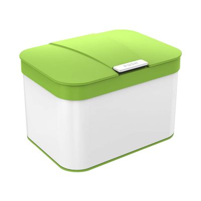 Ibergrif, Kitchen Countertop Bin with Lid, Hygienic Waste Disposal Caddy, Plastic, 50 litres (25 x 18,8 x 17 cm),