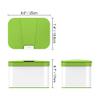 Ibergrif, Kitchen Countertop Bin with Lid, Hygienic Waste Disposal Caddy, Plastic, 50 litres (25 x 18,8 x 17 cm), view 2