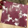 50pc Pearl Burgundy Red Laser Cut Wedding Invitations Cards,4 Folded Flower Laser Cut Invitation Cards,Custom Invitation Cards,Please Pick Colors view 1