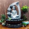 Buddha Tabletop Waterfall Fountain Meditation Relaxing Indoor Decoration, Zen Fountain for Home, Office, Bedroom Decoration(Grey 2) view 1