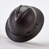 MSA 10204786 Hydro Dip V-Gard Full-Brim Hard Hat With Fas-Trac III Ratchet Suspension | Polyethylene Shell, Self Adjusting Crown Straps - Standard Size in Sport Carbon view 1