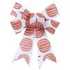 KONNET Fall Halloween 11.5x10.25-in. Halloween Glitter Pumpkin Jack O Lantern Themed Glitter Wall Signs Burlap Pumpkin Bows view 3