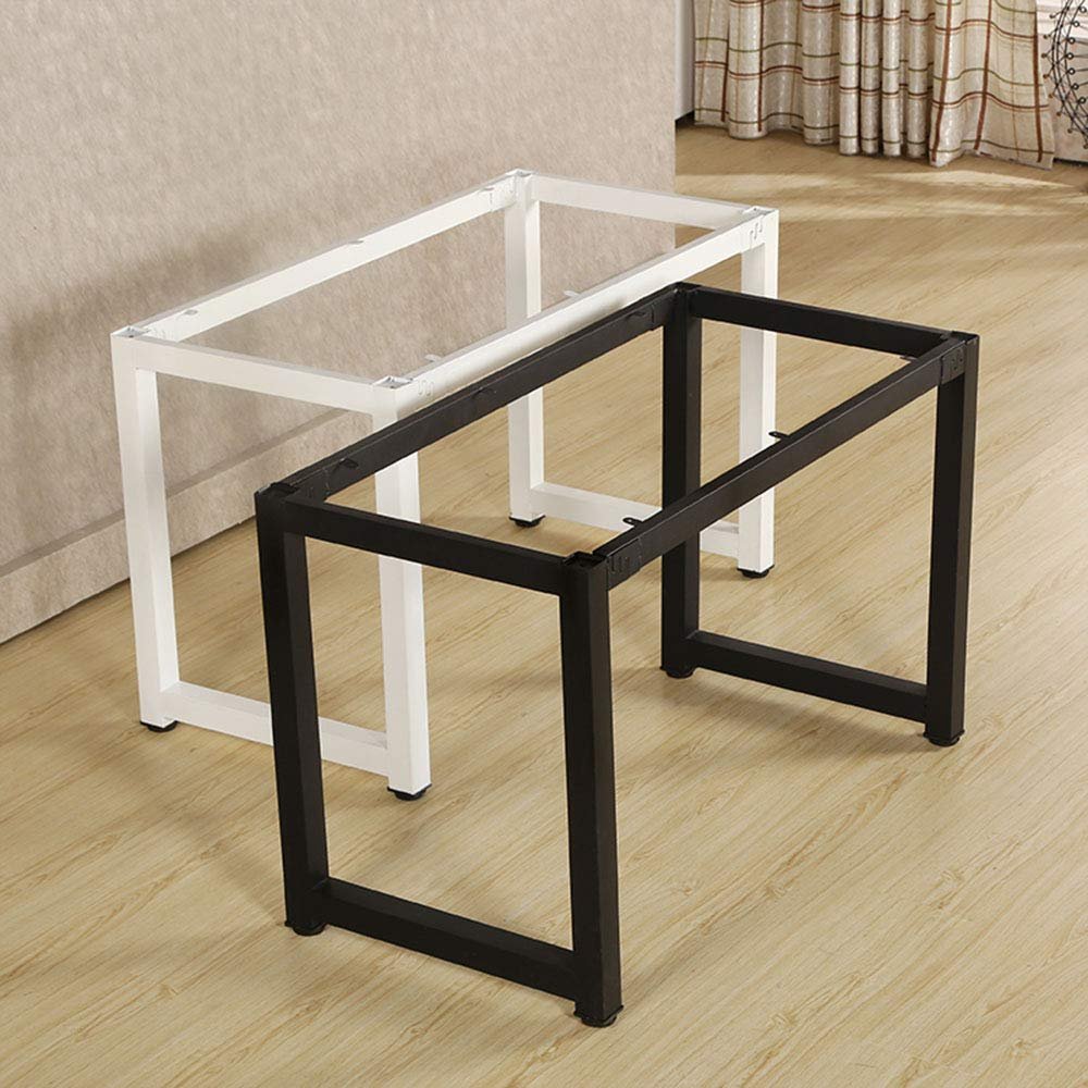 NWHJ Rectangular Table Leg Base Frame for Farmhouse Desk, Dining Table, Computer Desk, Metal Industrial Style, Easy to Assemble