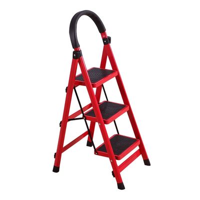 3 Step Step Ladder Folding Step Stool with Anti-Slip Wide Pedal, Sturdy Aluminum 3 Step Stool,Lightweight Folding Step Ladder for Adults Hold Up to 300lb