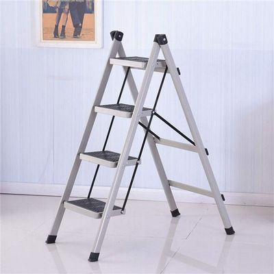 CGF-Stands Portable Step Ladder Folding Step Stool with Anti-Slip Wide Pedal, Sturdy Aluminum 4 Step Stool,Lightweight Folding Step Ladder for Adults Hold Up to 300lb